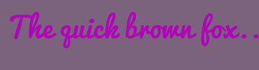 Image with Font Color B104BA and Background Color 7C637D